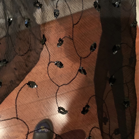 Ralph Lauren Sequin Chiffon Cocktail Dress - Picture 3 of 5